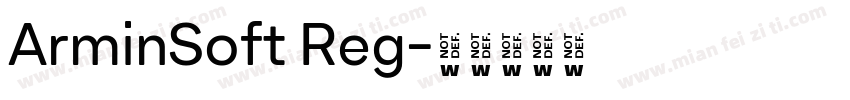 ArminSoft Reg字体转换